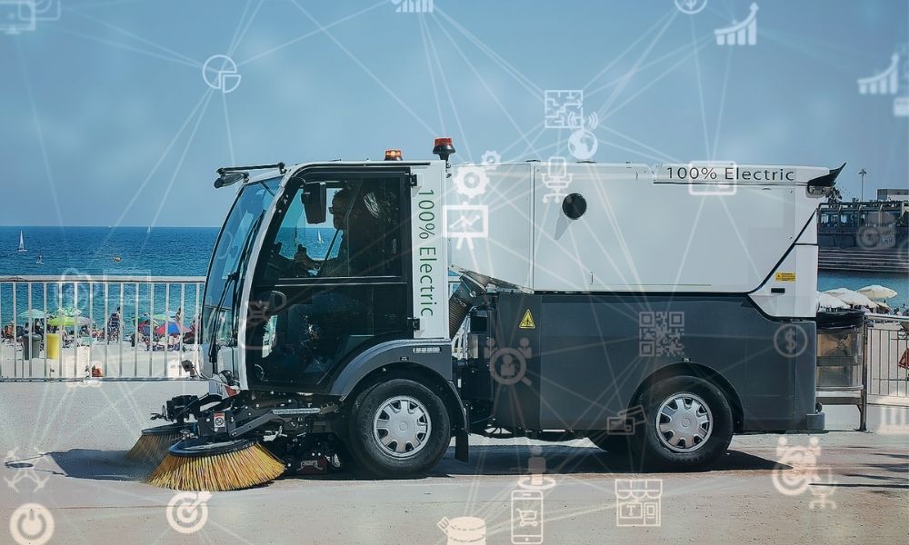 Leveraging Electric Sweeper Vehicle usage with Trinetra’s IoT Enabled Smart Solutions