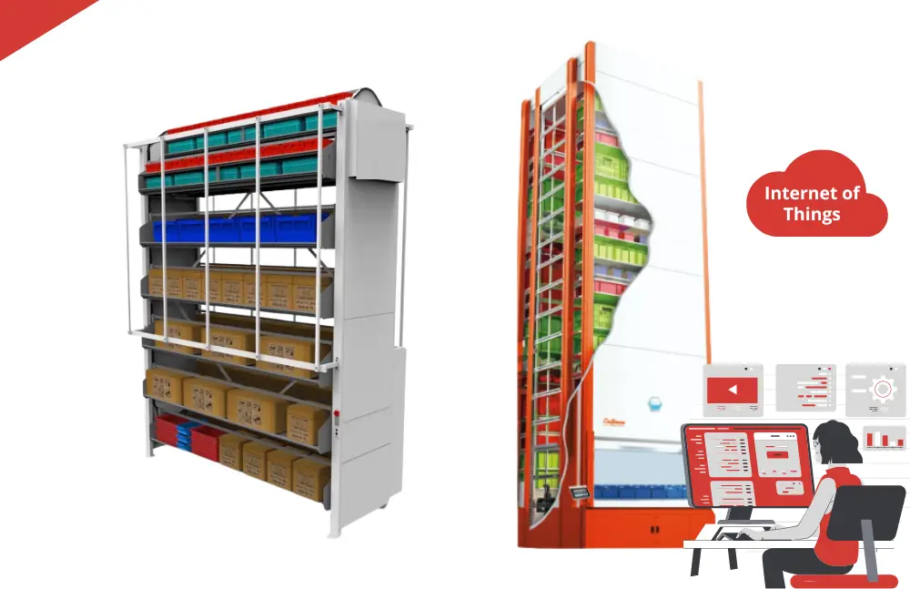 IoT Solutions for remote monitoring and maintenance of automated vertical storage system